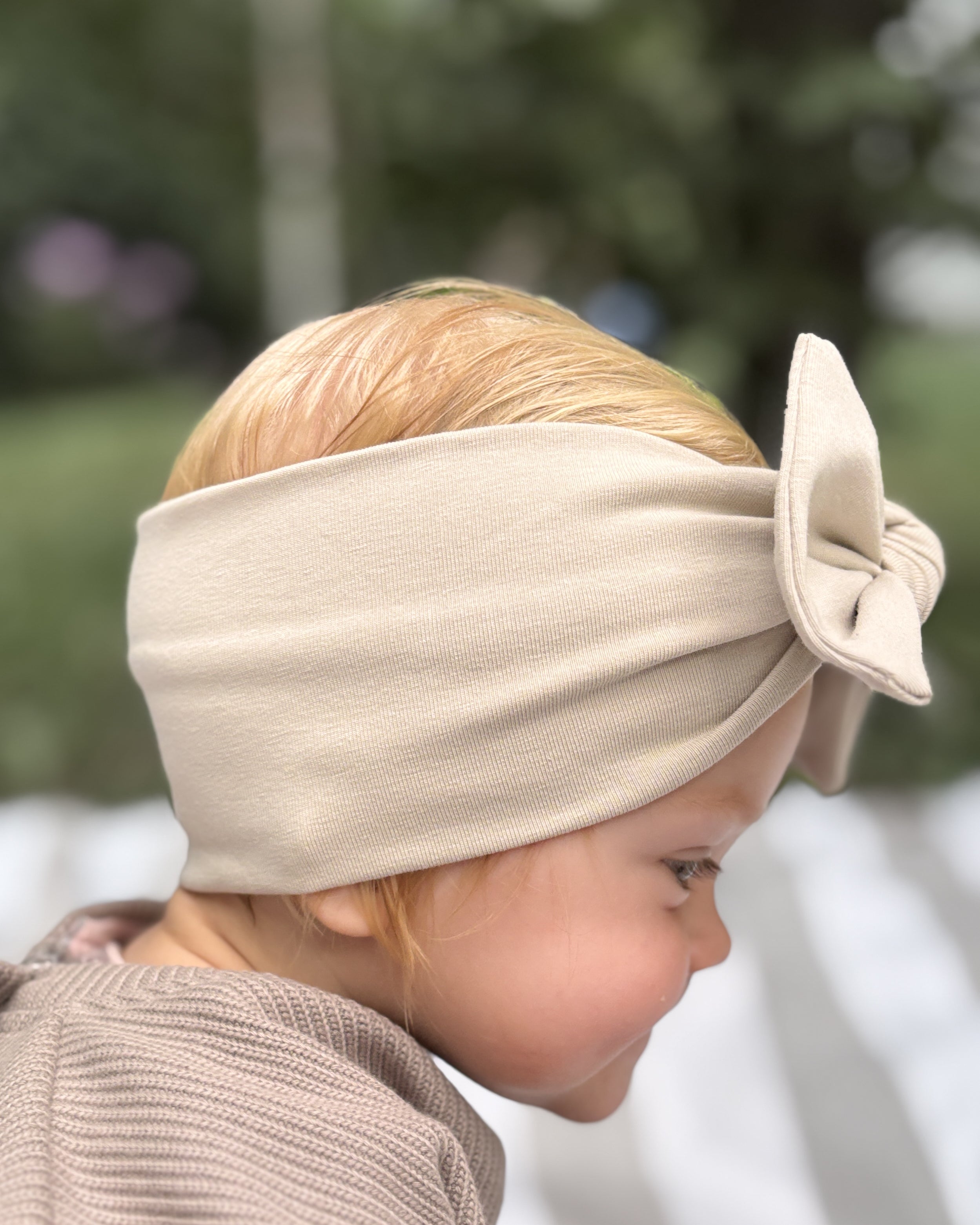 Schleifen-Haarband – Soft Beige