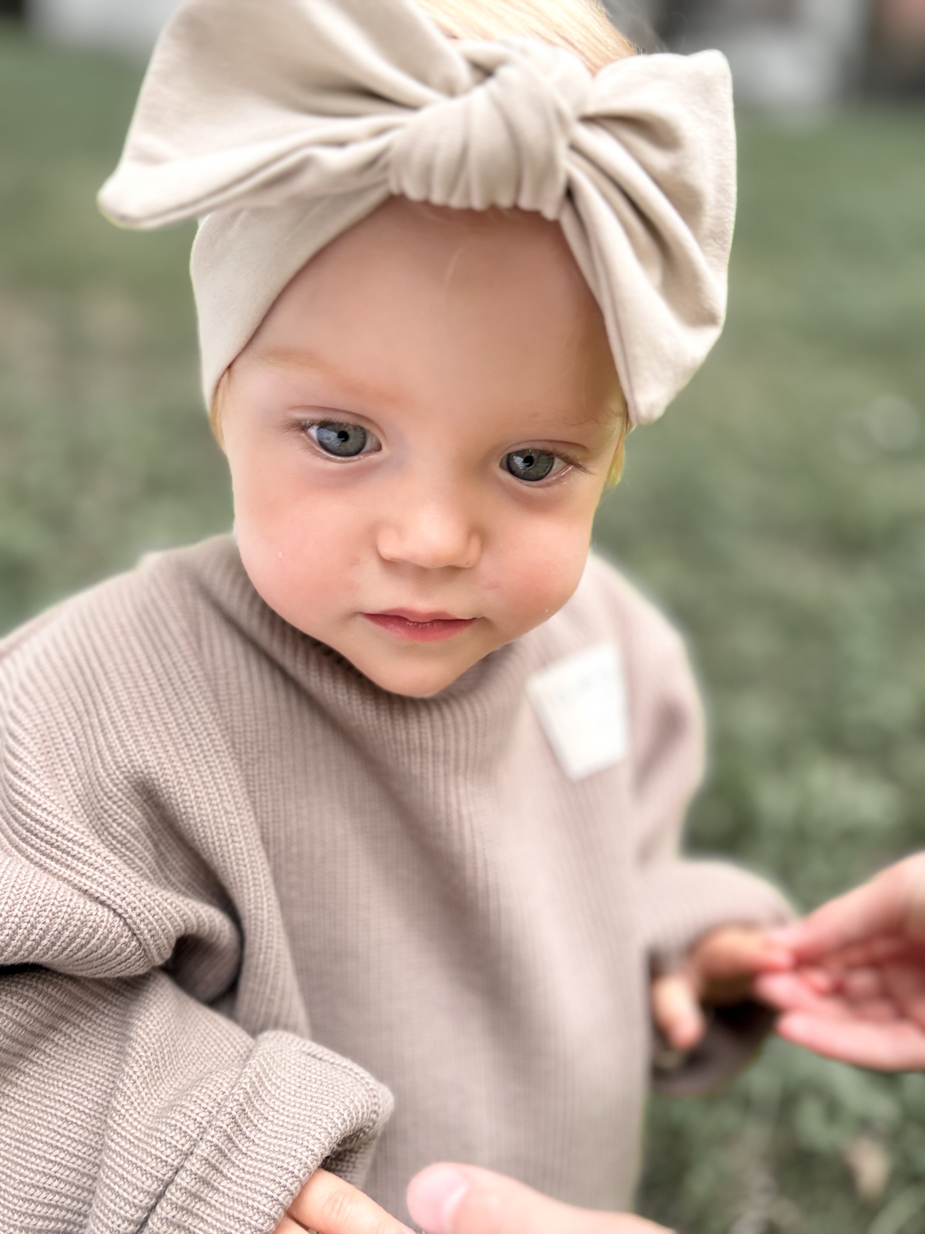 Schleifen-Haarband – Soft Beige