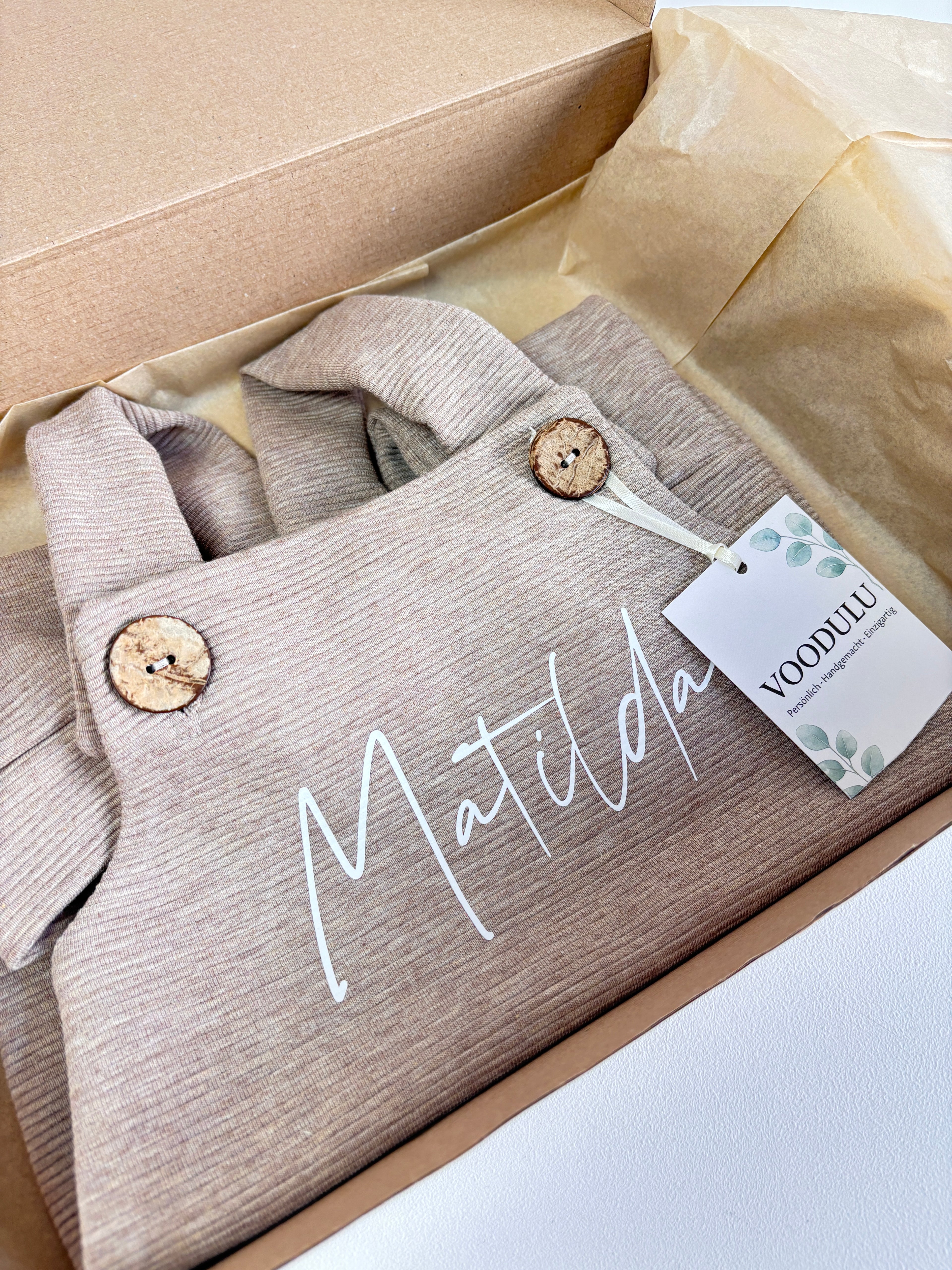 Latzhose "beige"