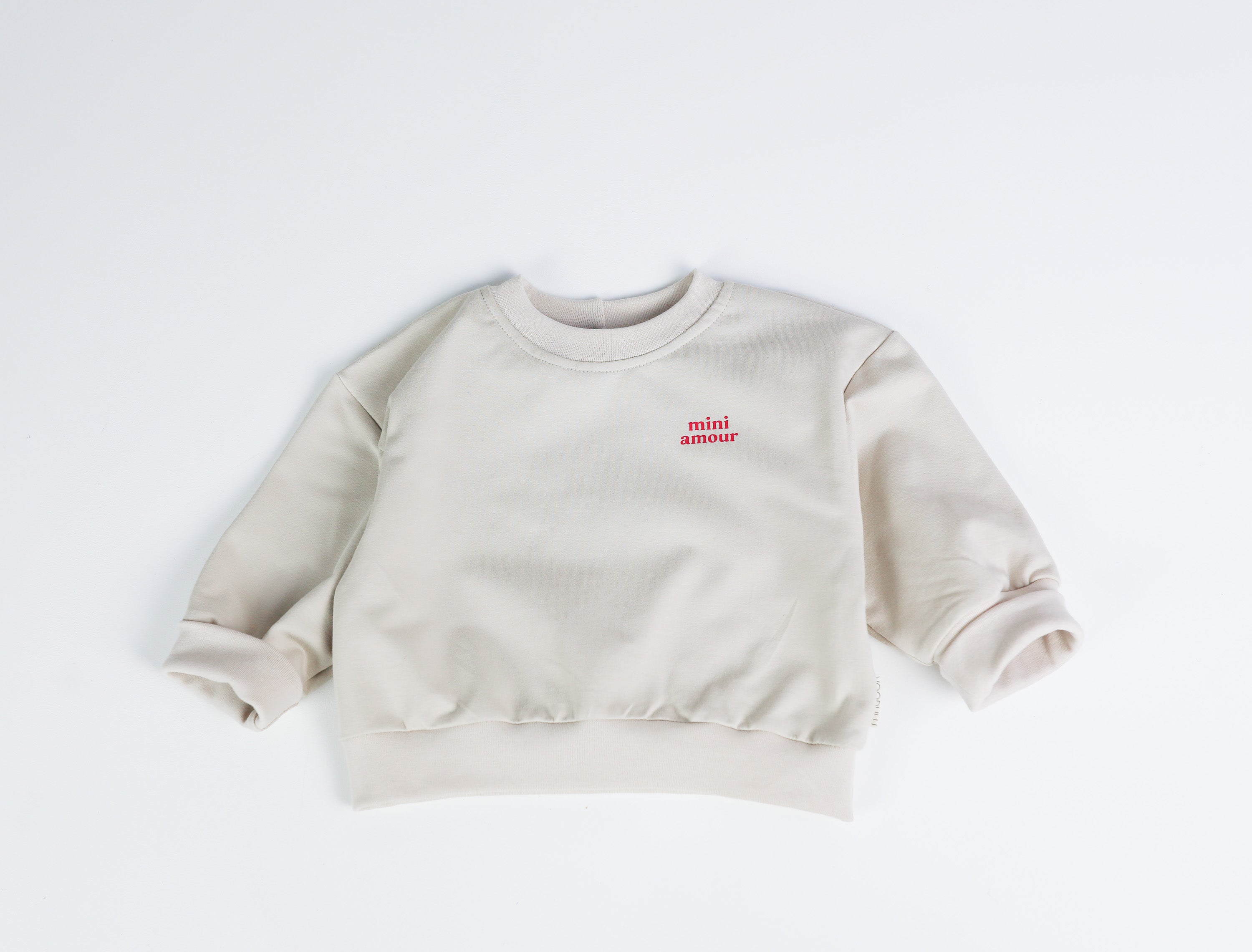 Kinder Oversize Sweatshirt mit „Mini Amour“-Print
