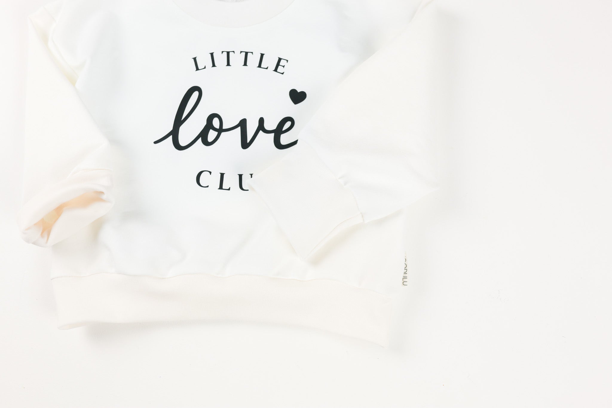 "Little Love Club" Print auf Kinder oversize Sweatshirt