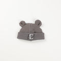 Personalisierte Baby Mütze in Braun mit Teddyohren von VOODULU

