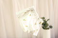 Baby Shorts aus weißem Rib-Jersey mit Zitronenprint