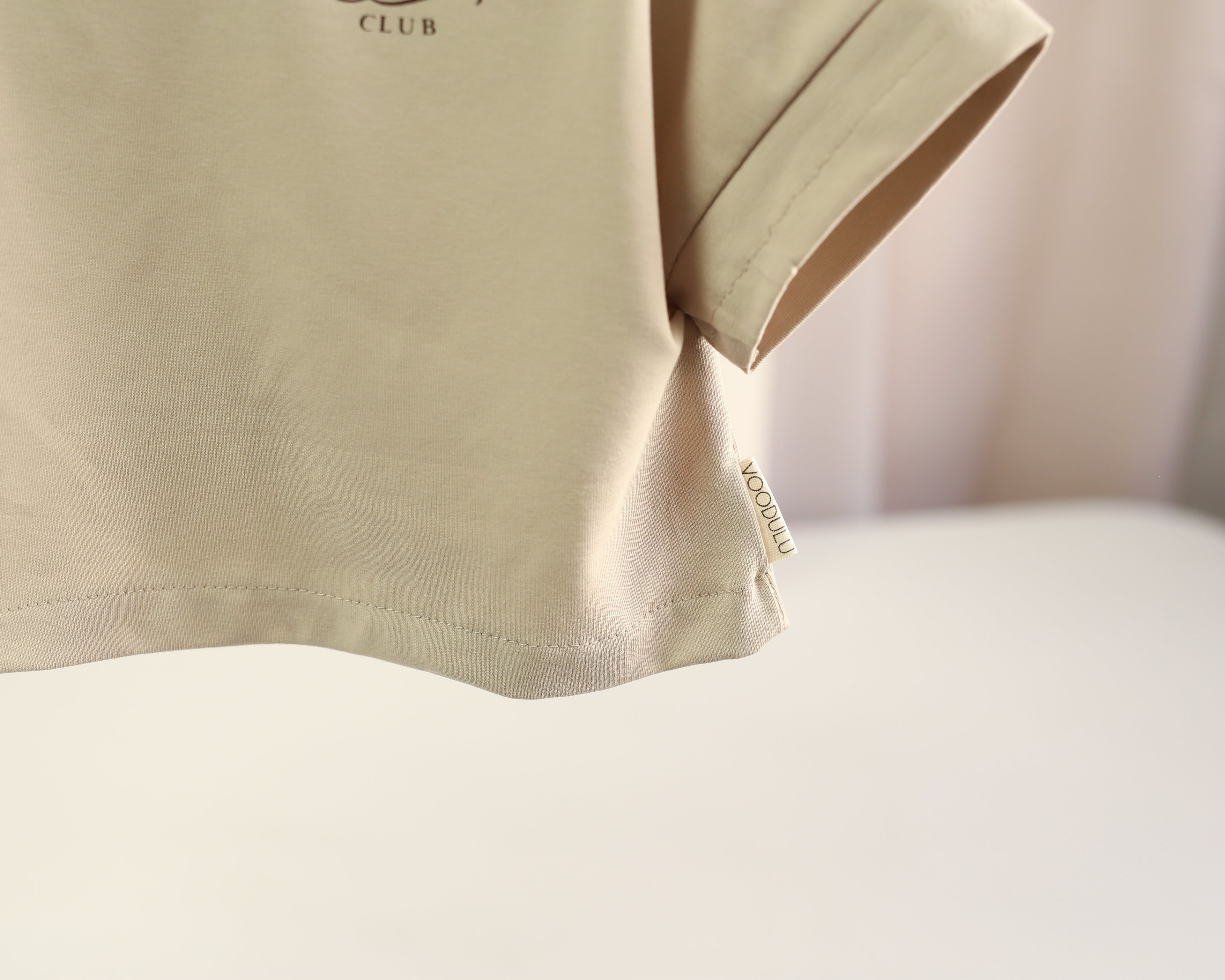 Oversize T-Shirt „Mini Ocean Club“ – Beige