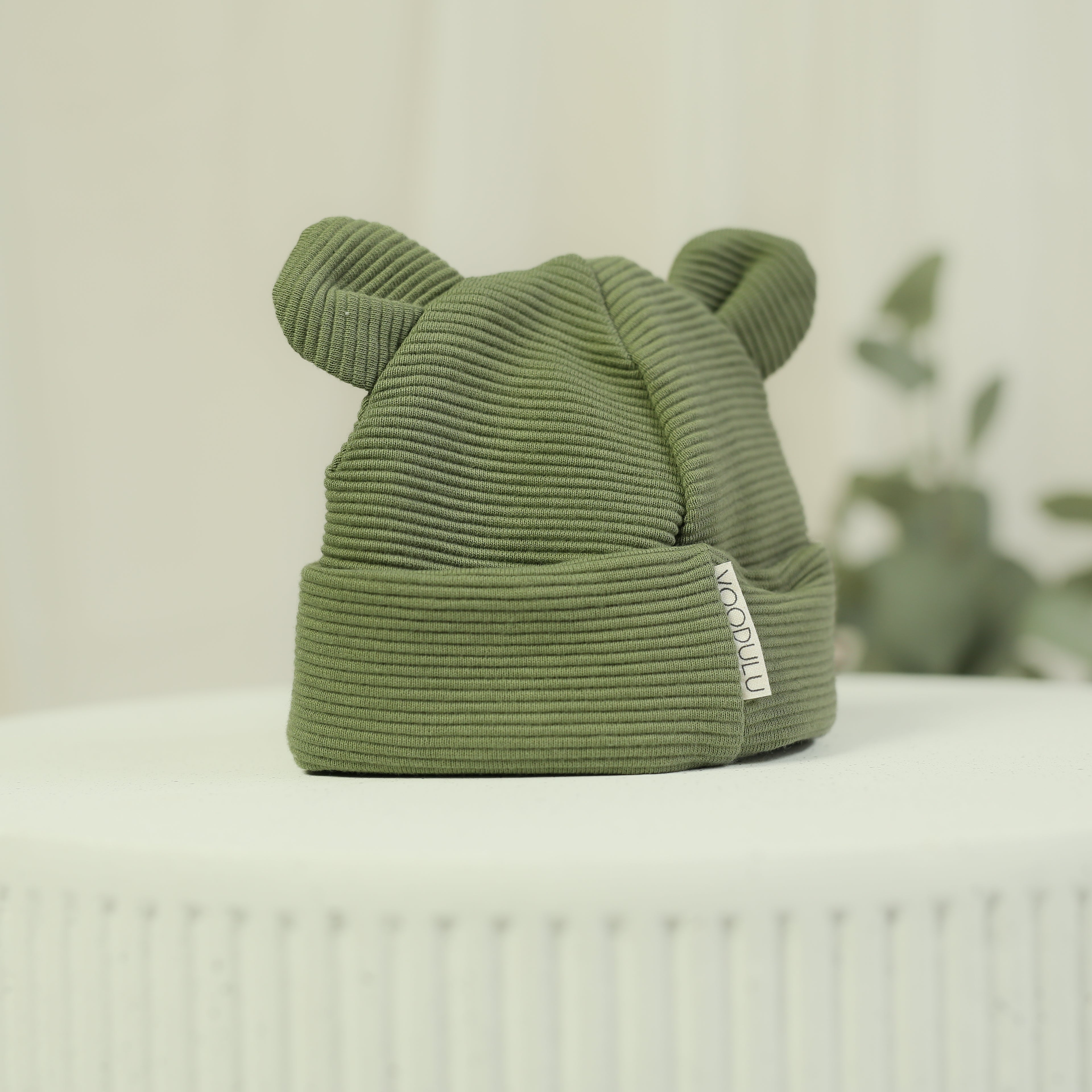 Teddy Mütze "olive"