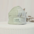 Mütze „love“ beige