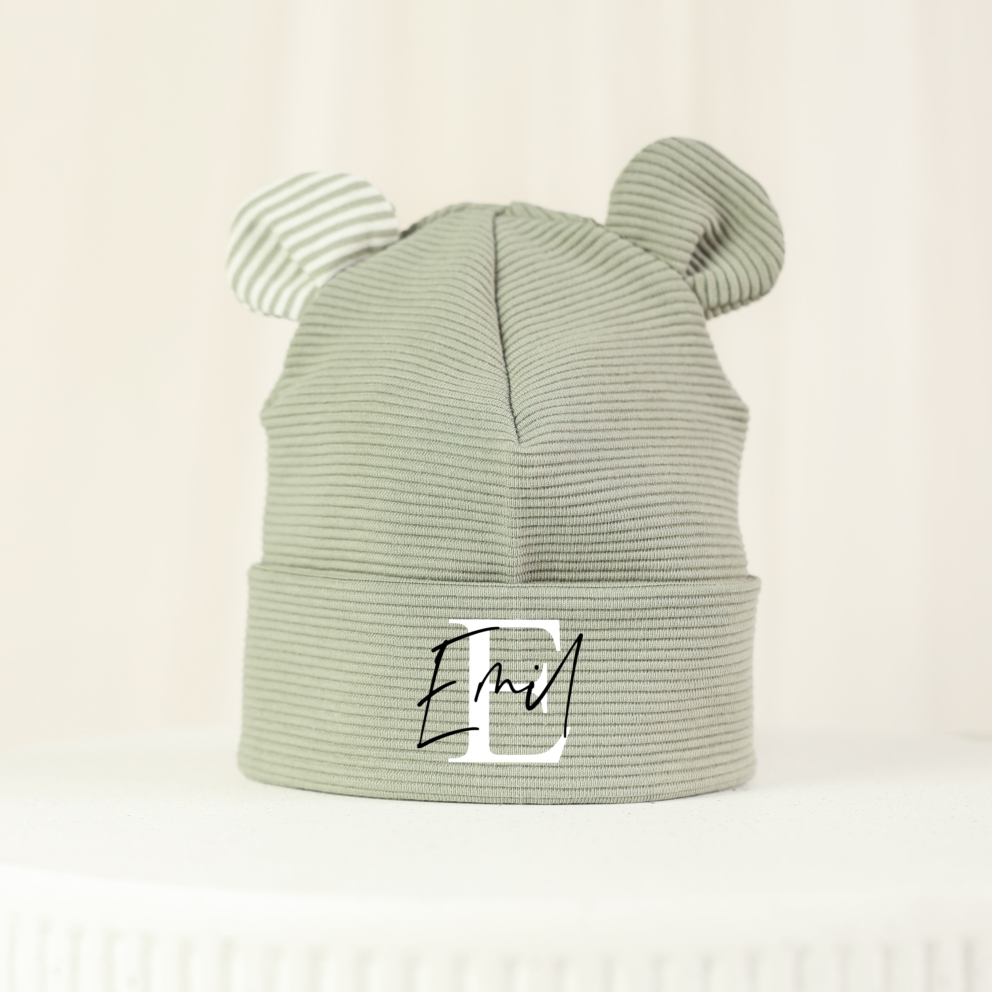 Teddy Monogram sage