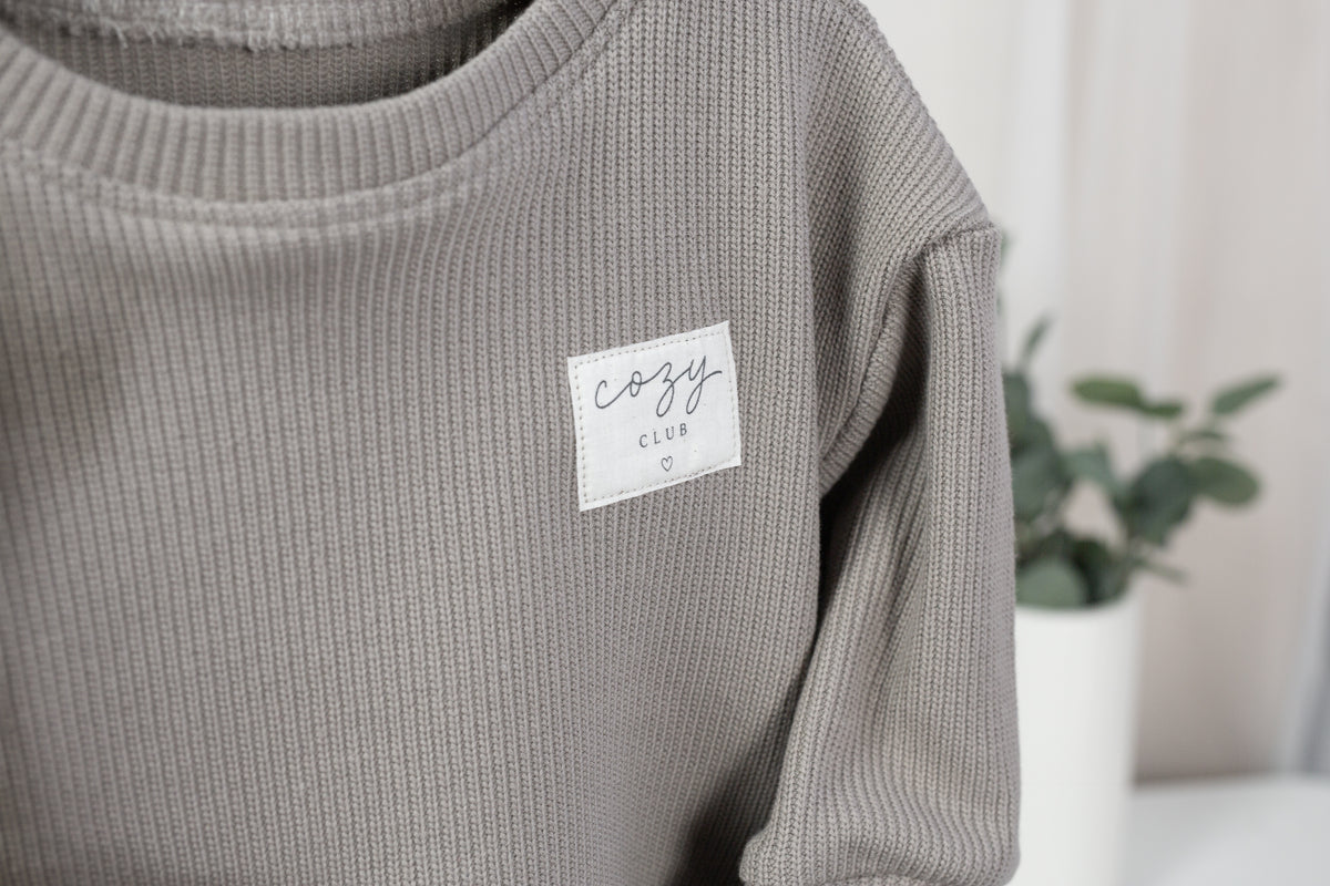 Cozy Club Strick-Set – Taupe