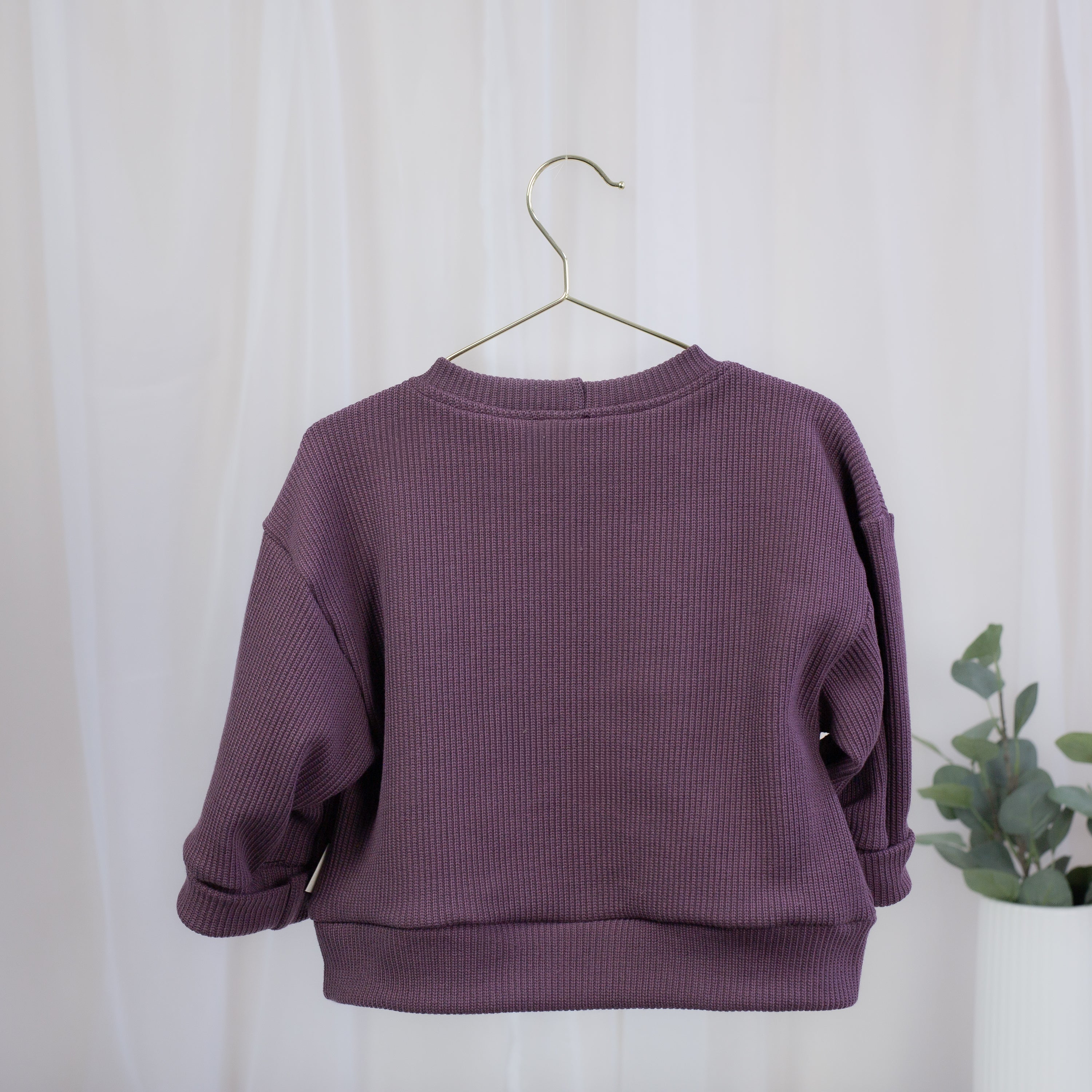 Mitwachsender Strickpullover – Bordeaux
