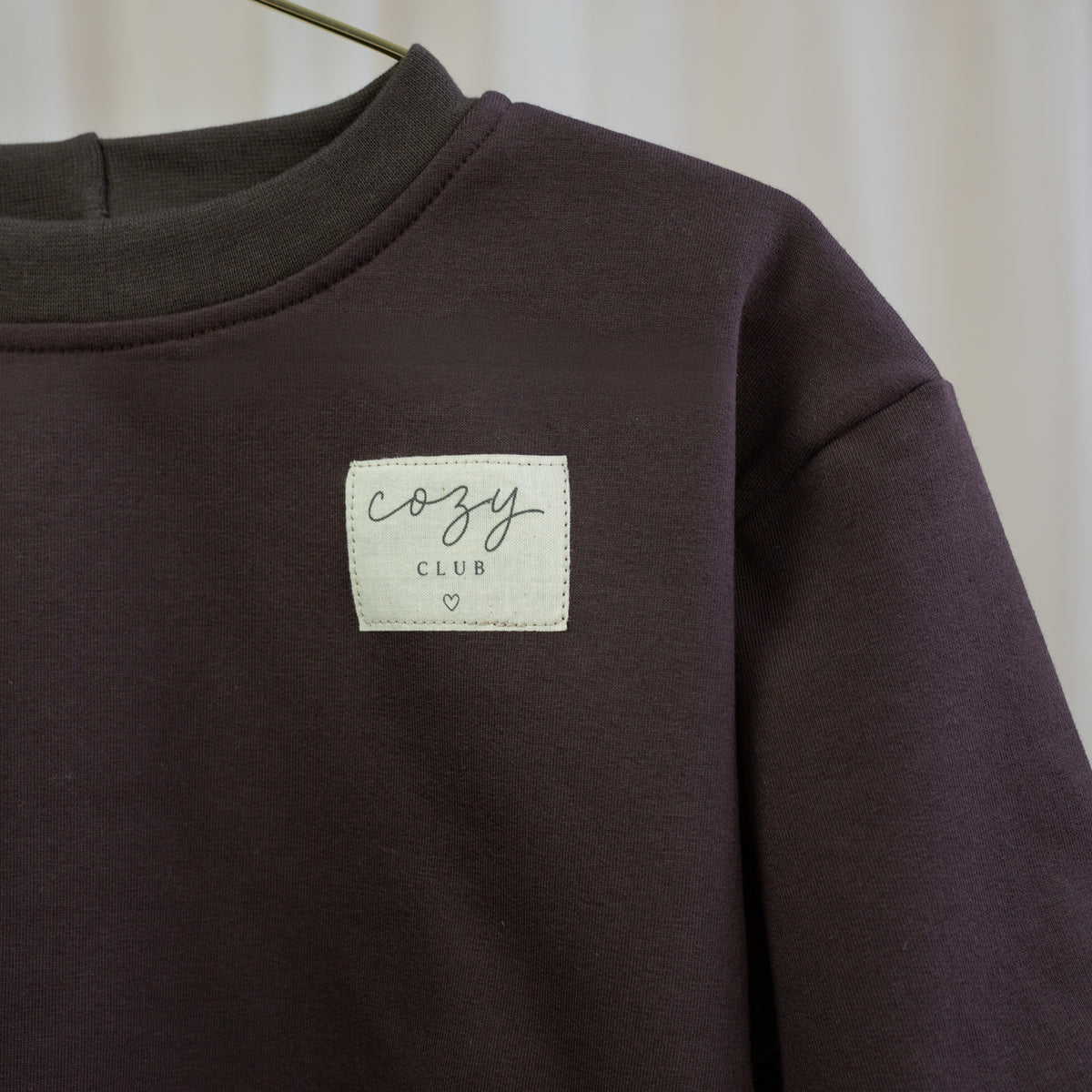 Cozy Club Oversize-Sweatshirt – Schokobraun