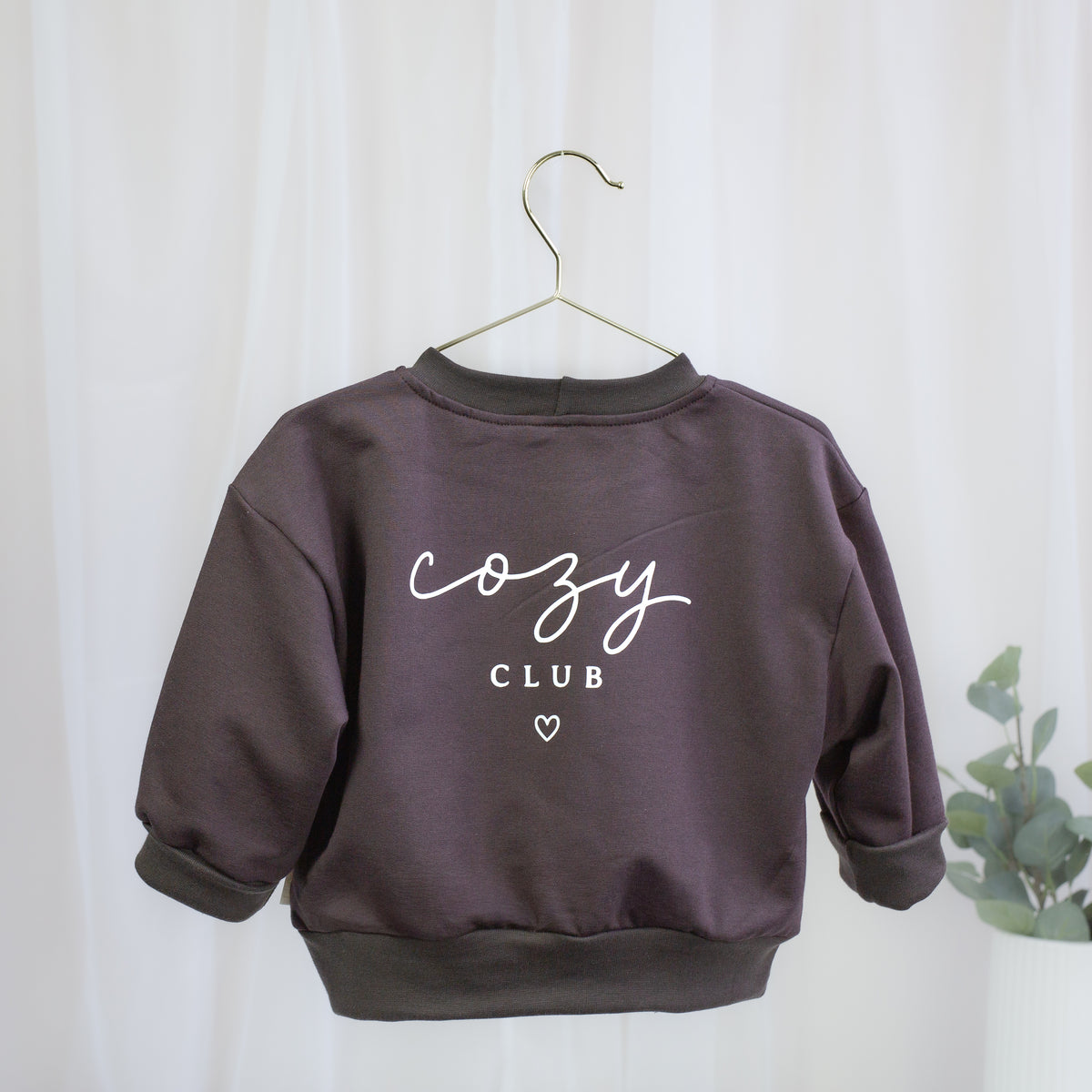 Cozy Club Sweat-Set – Schokobraun