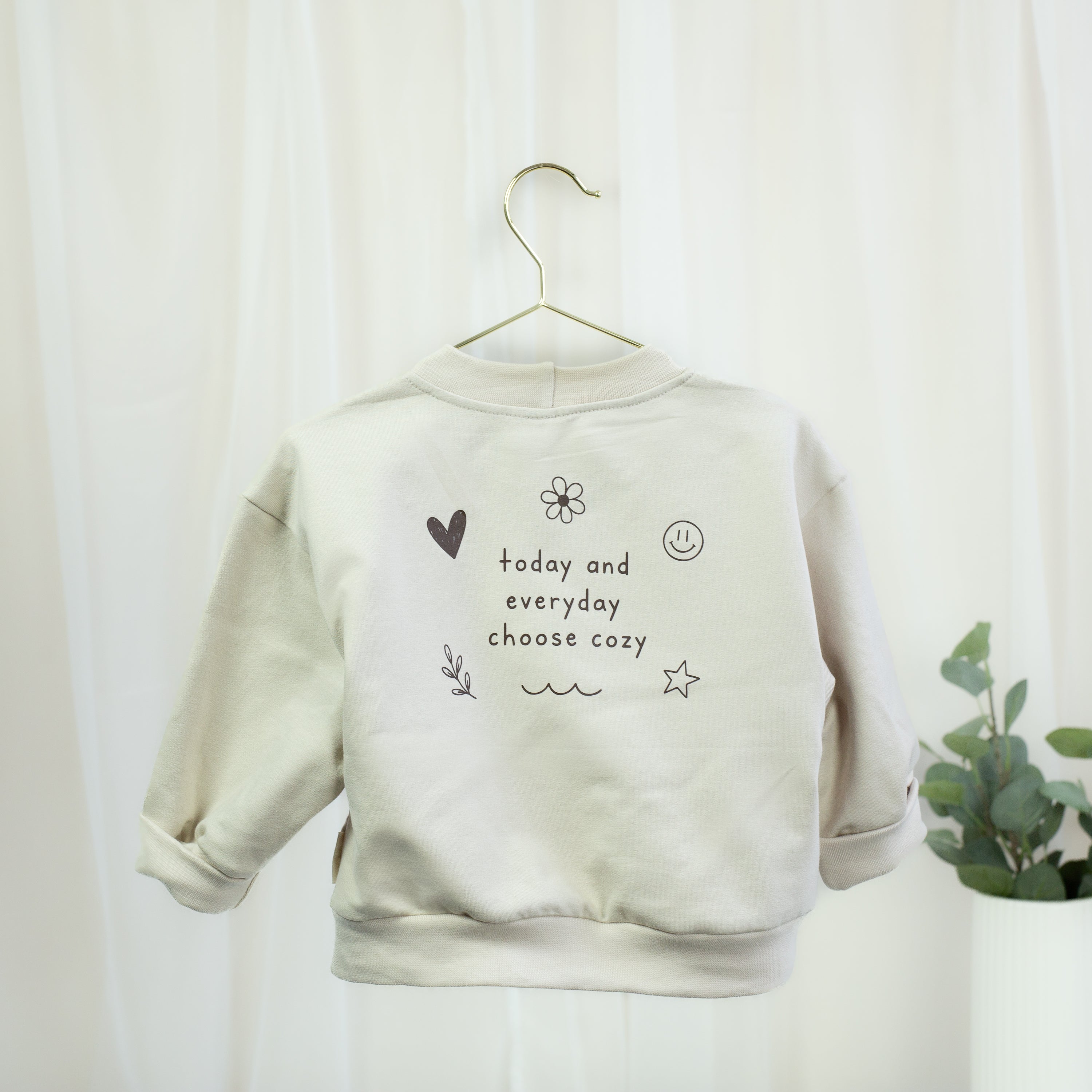 Choose Cozy Oversize-Sweatshirt – Sand