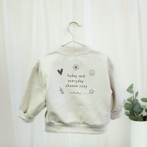 Choose Cozy Oversize-Sweatshirt – Sand