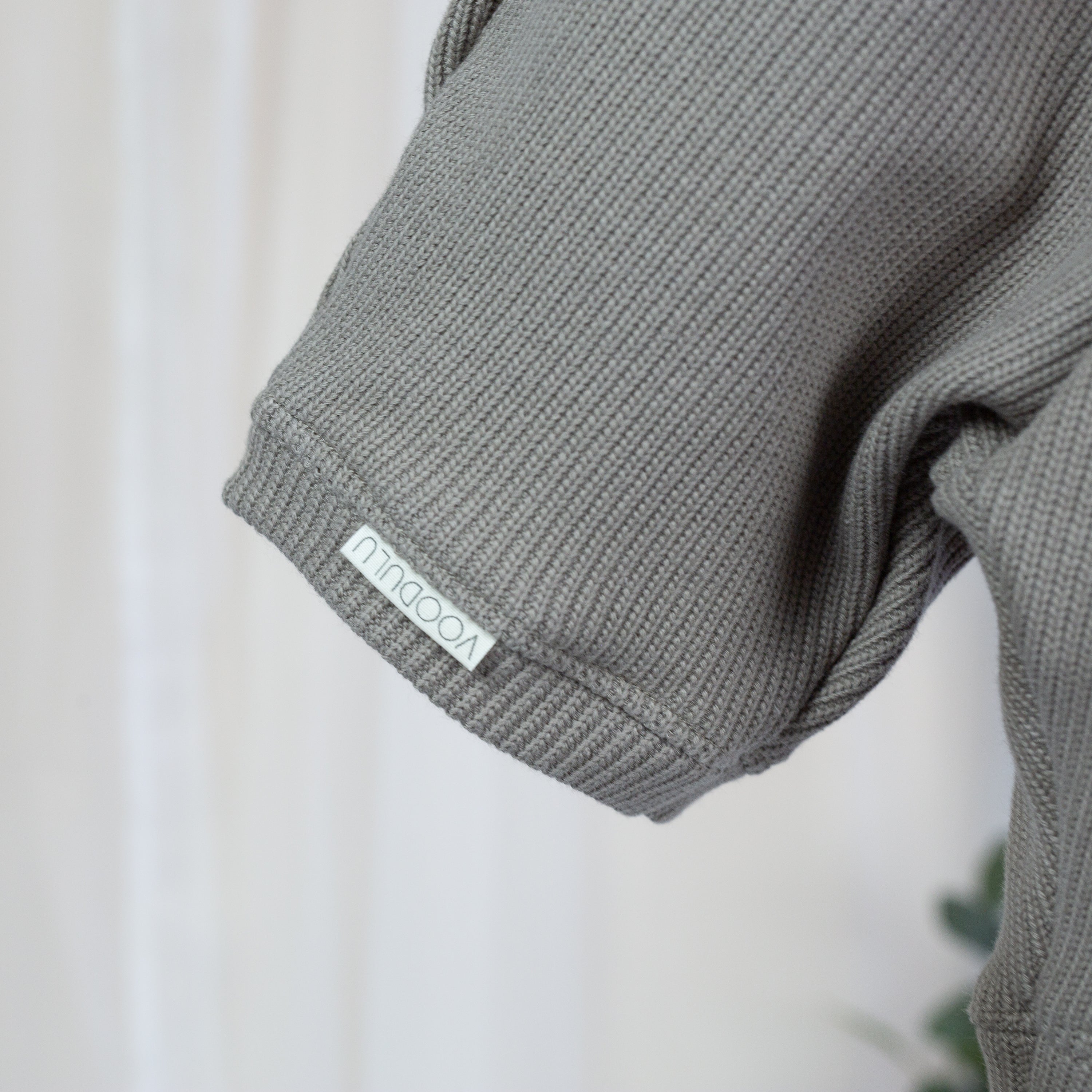Strick Barrel Hose – Taupe