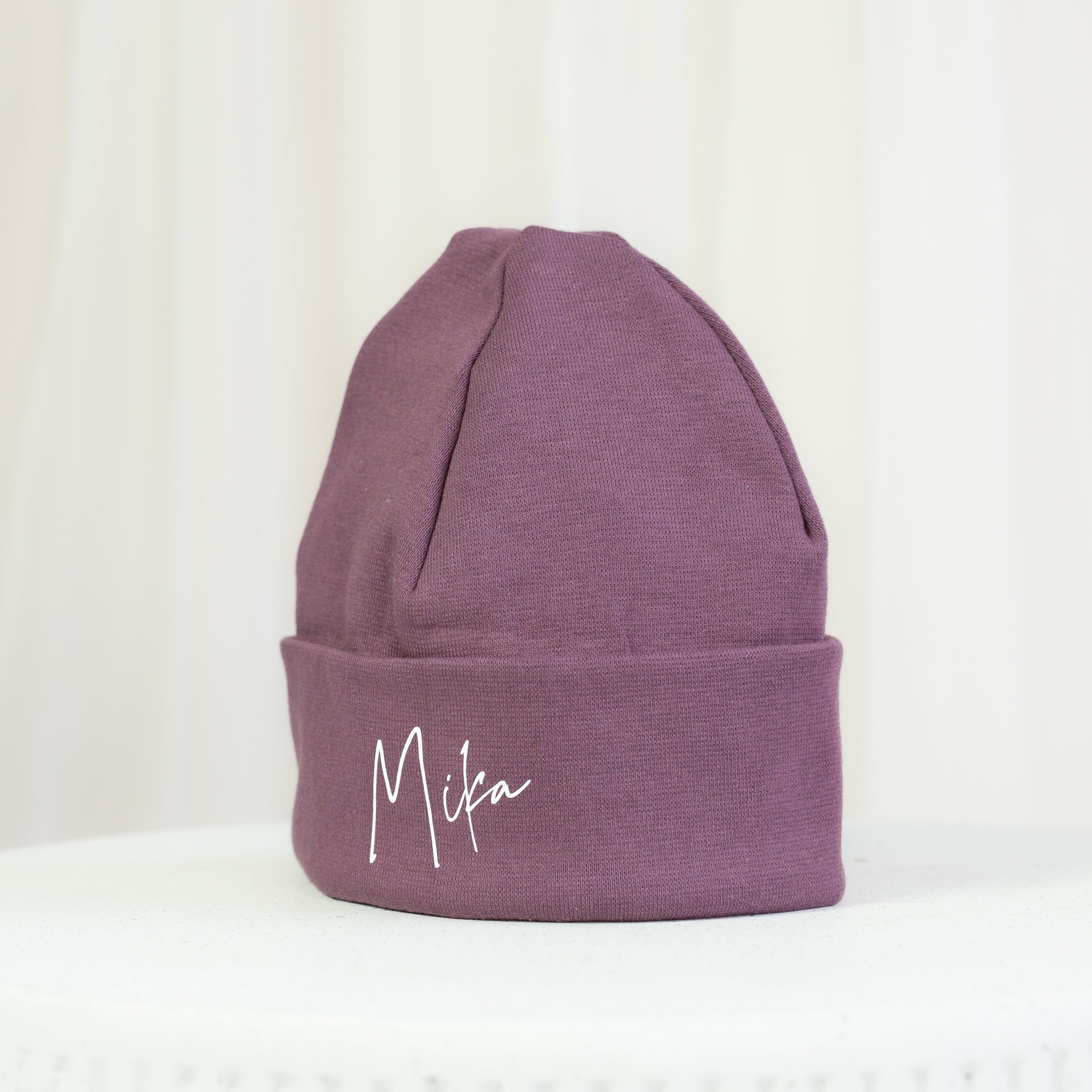 Personalisierte Beanie – Bordeaux