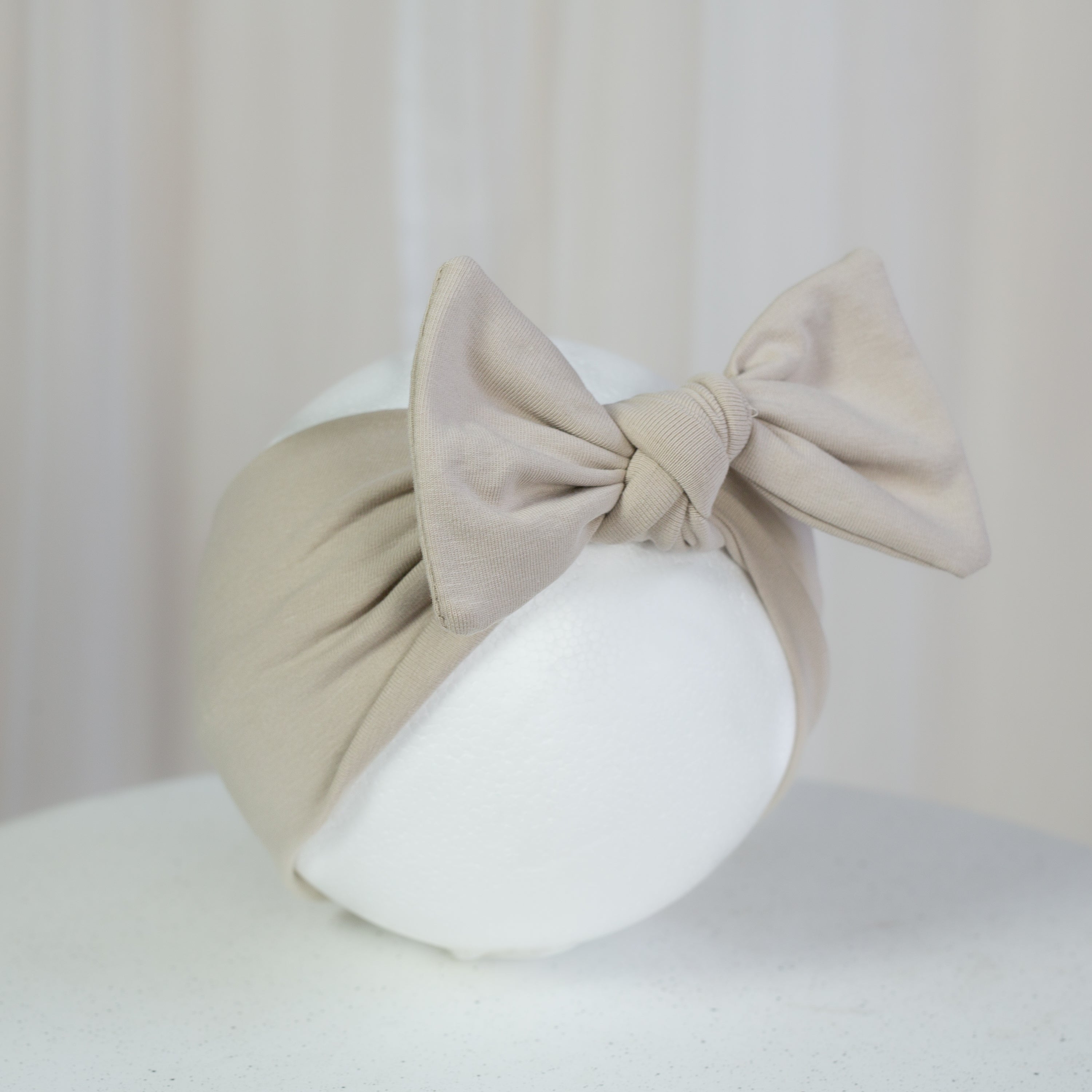 Schleifen-Haarband – Soft Beige